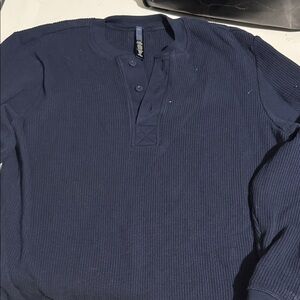 SKIMS Oversized Henley Ribbed